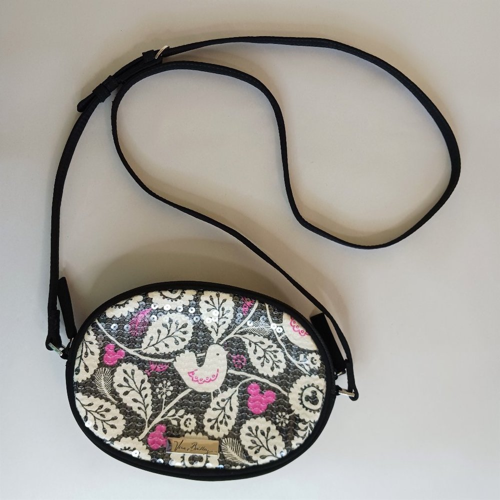 Vera Bradley Disney Mickey Meets Birdie Shimmer Crossbody Bag